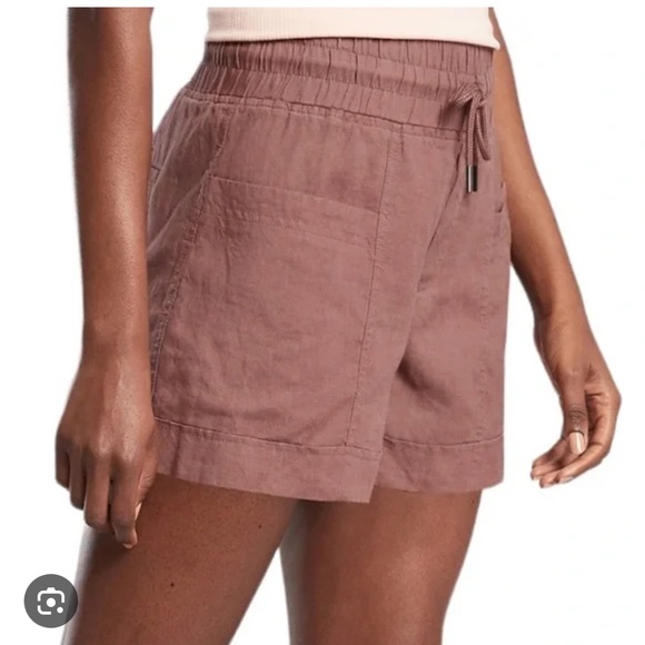 Athleta Cabo Linen Shorts. Rust Red. Women’s Size 10. Inseam 4”. - Picture 6 of 6